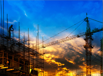Photo of construction and cranes